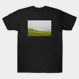 Fog & Lake & Flowers / Swiss Artwork Photography T-Shirt